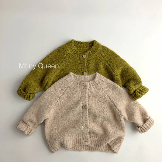 Herbst Winter Strickjacke Mantel Kinder Jungen Mädchen Pullover Solide Pullover 1-7Years Kinder Strickpullover Hohe Qualität