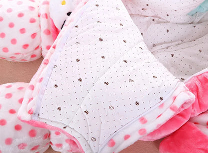 HelloKitty Mickey Maus Baby Winter-Overalls Warme, Flauschige Strampler Für Kleinkinder Jungen Mädchen Onesies Kleidung Mit Hut Kinder Nachtwäsche