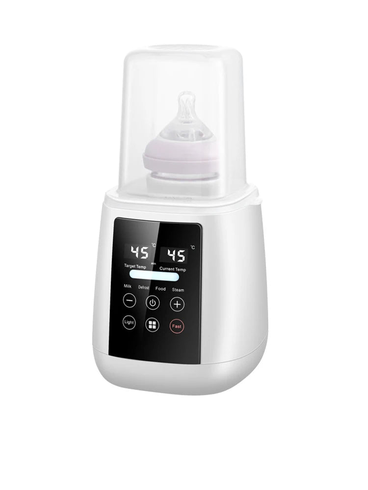 Baby Bottle Warmer & Sterilizer 6-in-1Multifuntion Breast Milk Warmer Accurate Temperature Control Baby Bottle Heater