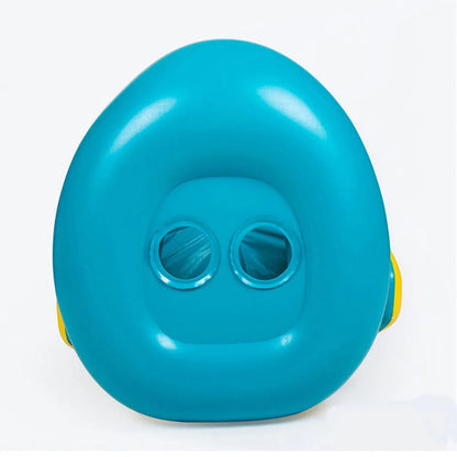 Inflatable Sunshade Seat Ring with Steering Wheel - Baby Swimming Pool Floating Seat