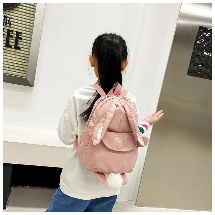 New Fashion Children School Bags Bunny Portable Backpacks Kids Travel Rucksacks Cute Boys and Girls School Book Backpack 20L