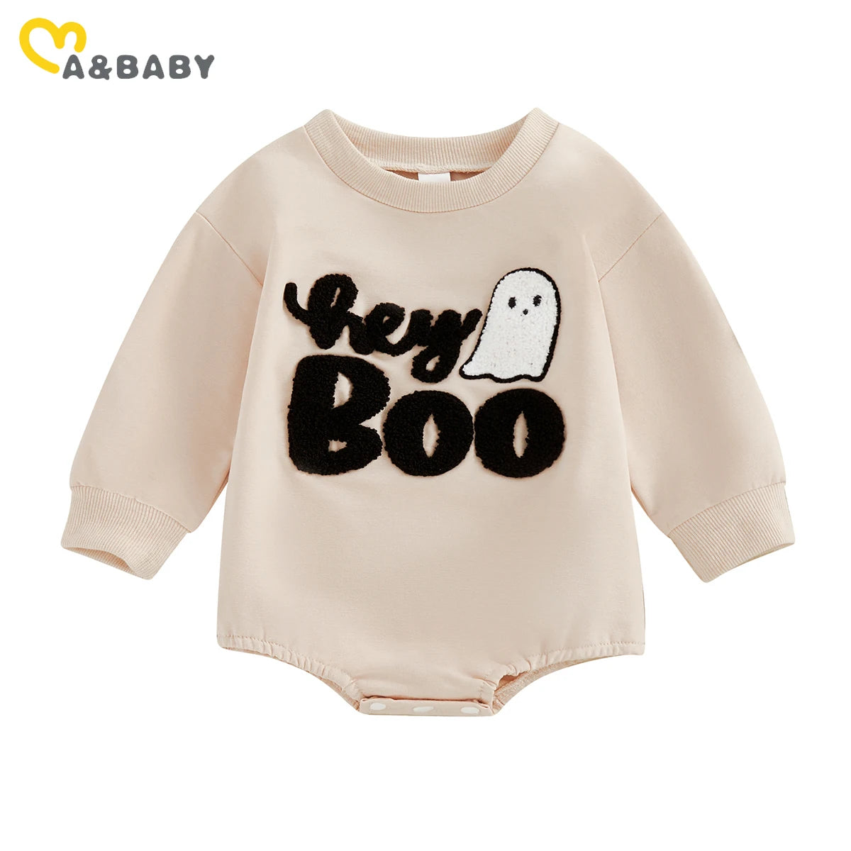 ma&baby 0-18M Halloween Newborn Infant Toddler Baby Boy Girl Romper Cute Ghost Long Sleeve Jumpsuit Costumes