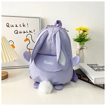 New Fashion Children School Bags Bunny Portable Backpacks Kids Travel Rucksacks Cute Boys and Girls School Book Backpack 20L